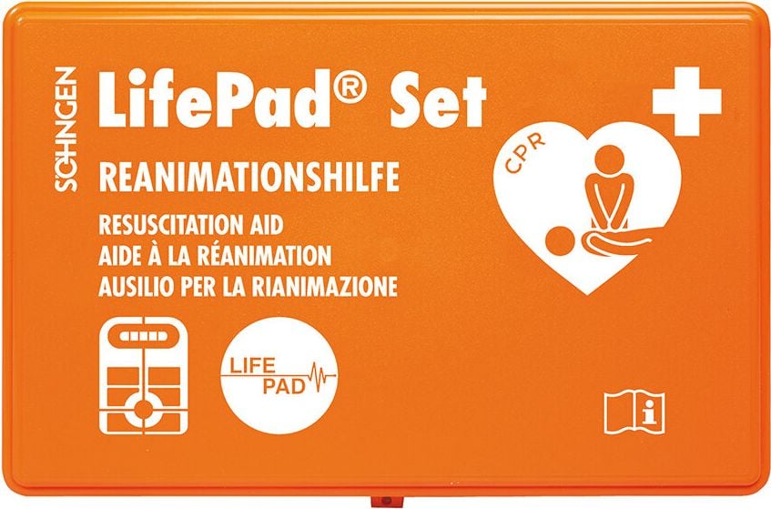 Erste Hilfe Reanimationshilfe LifePad-Box Söhngen 0102155, Schritt für Schritt Anleitung zur
Reanimation, visuelles und akustisches
Feedbacksystem
