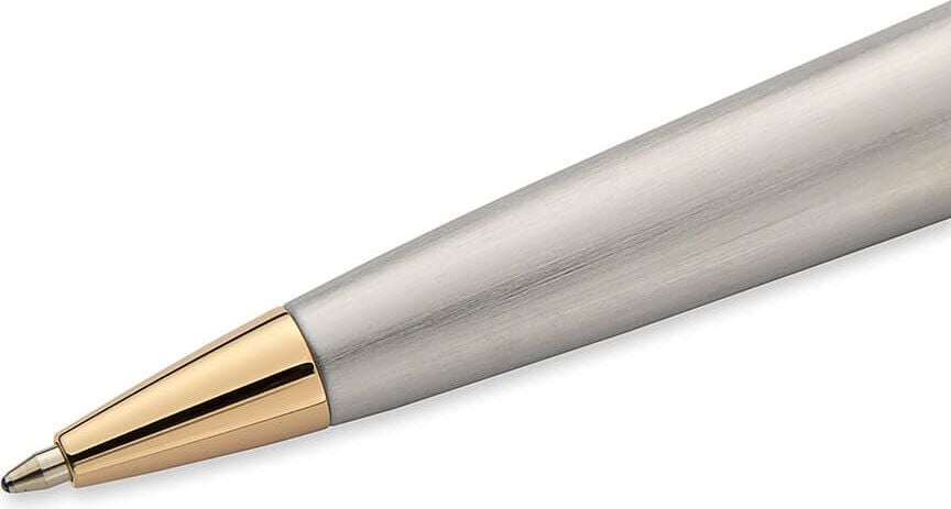 Kugelschreiber Waterman Expert Edelstahl G.C. S0952000, Drehmechanik, Mine: M, im Geschenketui