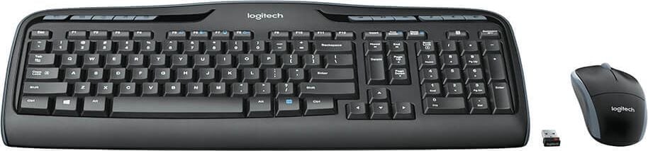 Tastatur-Maus Set Logitech Wireless Combo MK330 920-008533, kabellos, USB, schwarz
