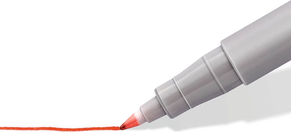 Folienschreiber Staedtler Lumocolor non-permanent pen 316WP4, ca. 0,6mm, wasserlöslich, Etui mit 4 Farben