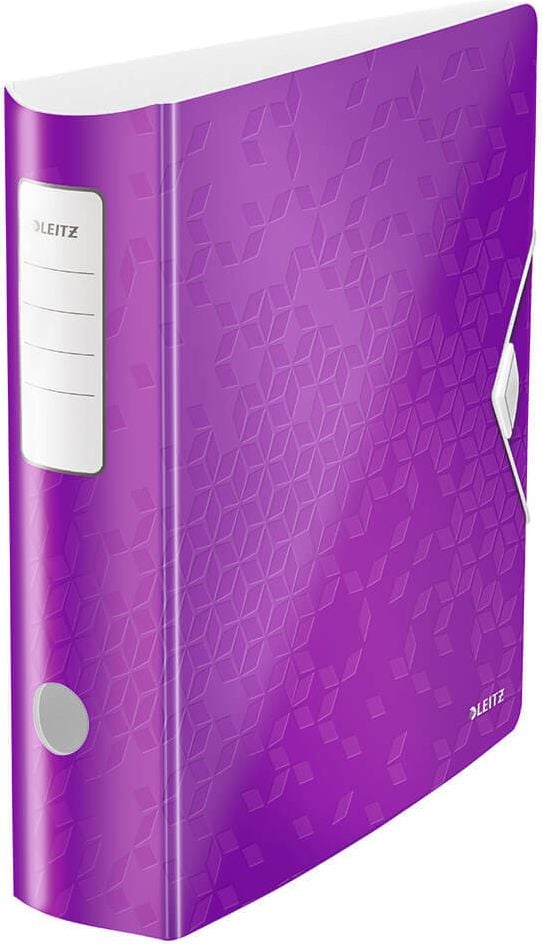 Ordner A4 Leitz Active WOW 1106, 82mm, Polyfoam, A4, 8,2cm Rücken, 180 Grad, Kunststoff, violett