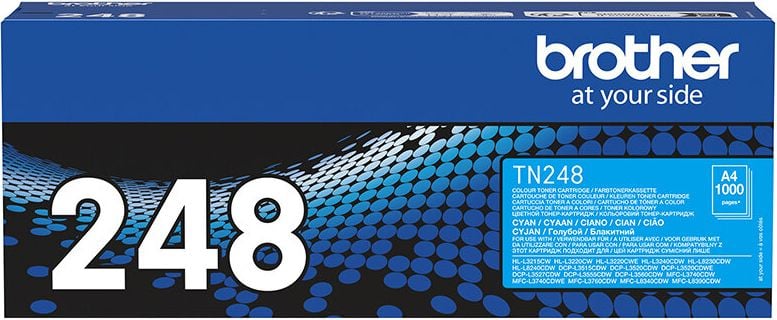 Brother Lasertoner TN-248C, cyan, 1.000 Seiten