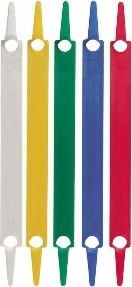 Heftstreifen Laurel Easyclip 183095, farbig sortiert, Pack 100 Stück