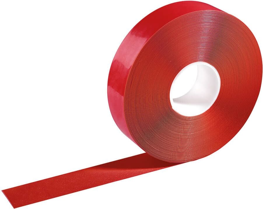 Markierungsband Durable DURALINE 50/05 10210, 50mm x 30m, 0,5mm stark (500my), PVC, farbig, rot