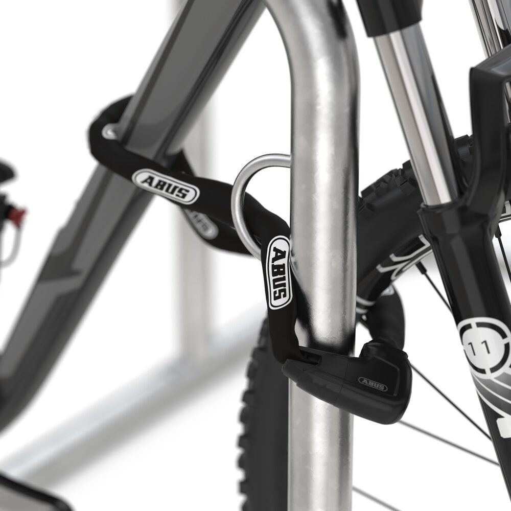 Fahrradständer WSM Anlehnsystem GALAXY 35, verzinkt, Freiaufstellung, 472cm lang, für 10 Fahrräder, Stahlösen für Fahrradschlösser