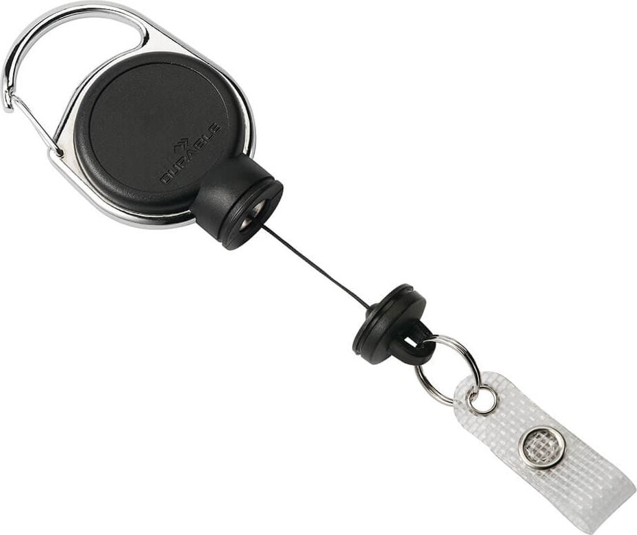 Ausweiskartenhalter Durable JoJo Extra Strong 8329, Druckknopf-Schlaufe, schwarz