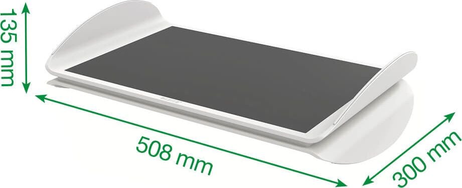 Fußstütze Leitz Ergo 65030085, höhenverstellbar, rutschfeste Oberfläche,
hellgrau
