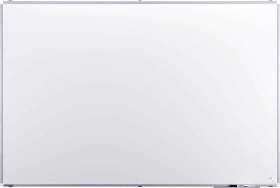 Whiteboard Legamaster Premium Plus 7-101074, 120x180cm, emailliert, trocken abwischbar, Aluminiumrahmen, Wandaufhängung, inkl. Zubehör, FSC, EU Ecolabel