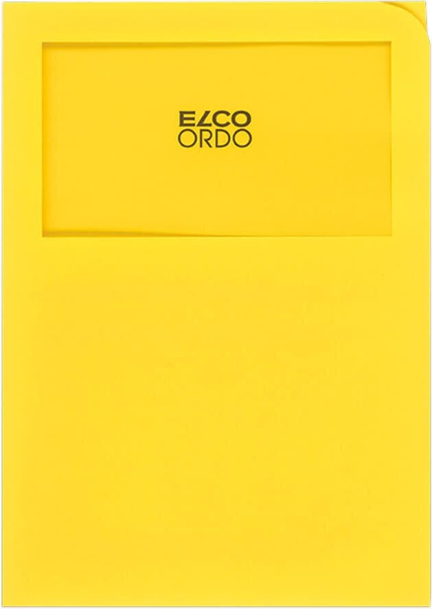 Sichtmappen Elco Ordo classico Organisationsmappe 29469, A4, Karton 120 g/m², Sichtfenster, Pack 100
Stück, kanariengelb