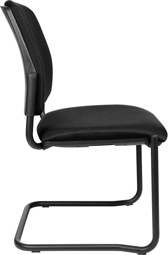 Besucherstuhl TOPSTAR T640 TA6400T, ohne Armlehnen, Freischwinger schwarz,
Sitzfläche und Rückenlehne gepolstert,
schwarz