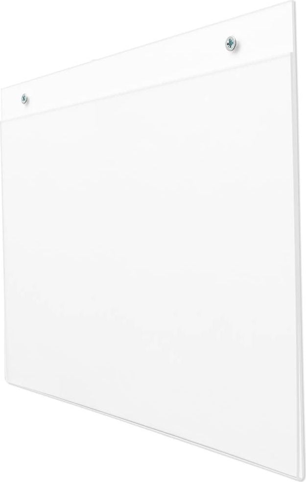 Wandprosekthalter deflecto Classic Image 46901, 1x A4 quer, 1 Fach, transparent
