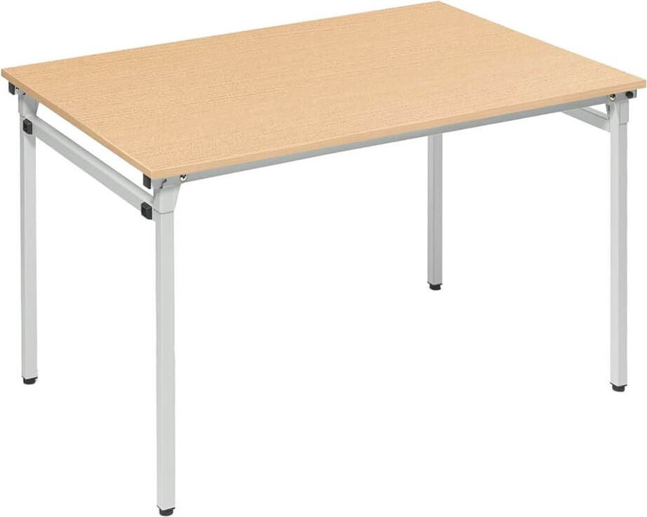Klapptisch Deskin MODUL 4-Fuß 284201, 180 x 80 cm (B x T), rechteckig, ahorn,
4-Fuß-Stahlrohrgestell alusilber, ahorn