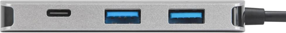 USB-Hub Targus ACH228EU, USB-C-Hub, für bis zu 4 Geräte, silber