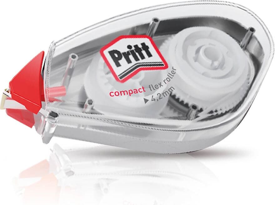 Korrekturroller Pritt Compact Flex 4+1 GRATIS 9H PCK5K, 4,2mm breit/10m lang, weiß, Pack 5 Stück (4+1 GRATIS)