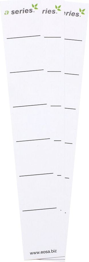 Rückenschilder a-series AS1725, schmal/kurz, weiß, selbstklebend, Pack 10 Stück
