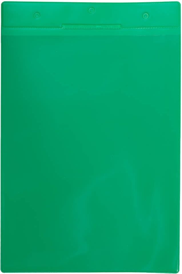 Gitterboxtaschen tarifold Kennzeichnungshülle 16100, A4 hoch, variable Befestigung, PVC,
Pack 10 Stück, rot