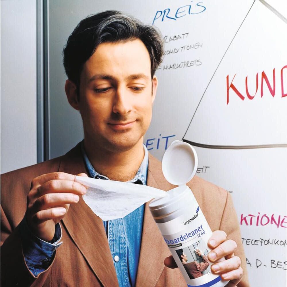 Tafelreinigungstücher Legamaster Whiteboard Reiniger TZ66, getränkt, Dose 100 Tücher