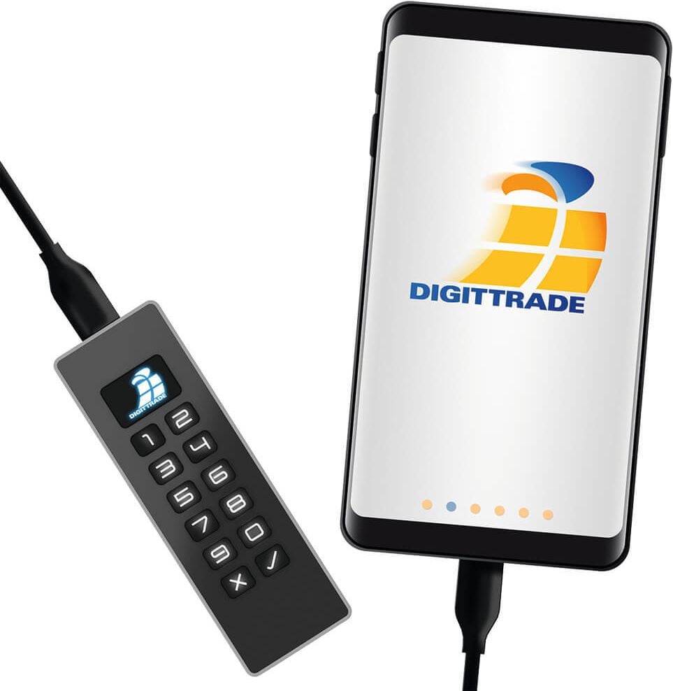 USB-Stick Digittrade Kobra Stick Basic DG-KSB-32, verschlüsselte PIN-Anmeldung,
32 GB, USB Typ C 3.0