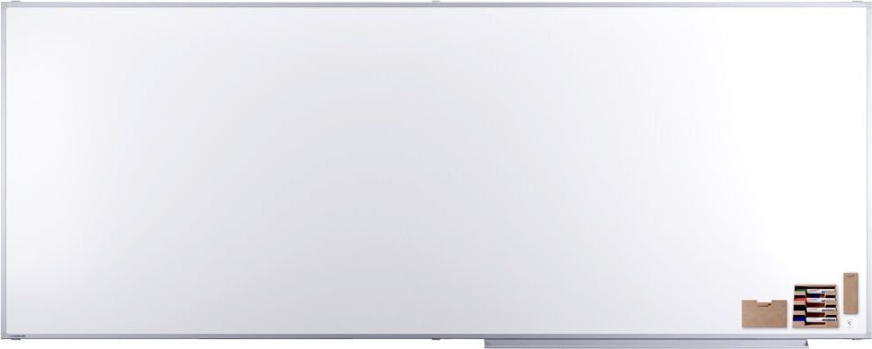 Whiteboard Legamaster Professional 7-100077, 120x300cm, emailliert, trocken abwischbar, Wandaufhängung, inkl. Zubehör, FSC, EU Ecolabel