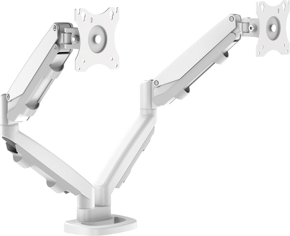 Monitorhalter Fellowes Eppa Doppel Monitorarm, 2 Arme, Tragfähigkeit bis zu 8kg pro Arm,
höhen- und tiefenverstellbar, Klemmhalterung, weiß