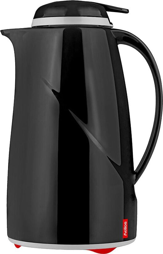 Isolierkannen Helios Wave Push 2934, Inhalt: 1 Liter, Kunststoff, spülmaschinenfest, Drucktastenverschluss, rot
