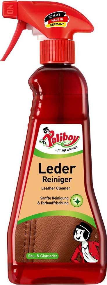 Lederreiniger Poliboy 73 375 01, Sprühflasche, 375ml, für Rau- und Glattleder