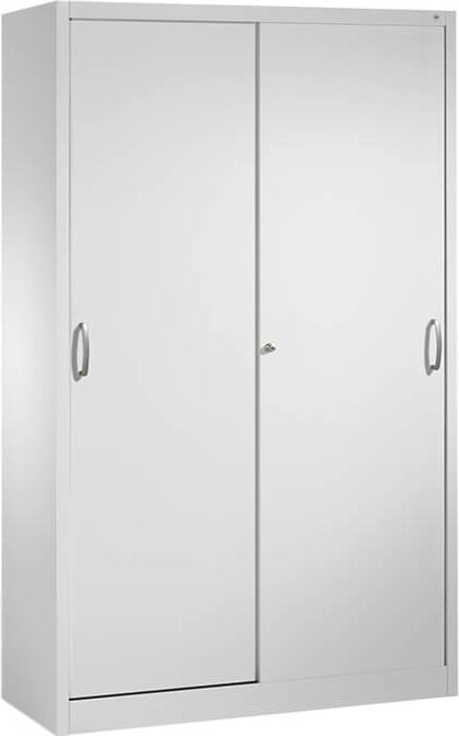 Werkstattschrank CP Serie 2000 Werkzeugschrank 2059-00, 120x195x50cm (BxHxT), 4 Böden,
2 Schiebetüren, Bügelgriffe, hellgrau