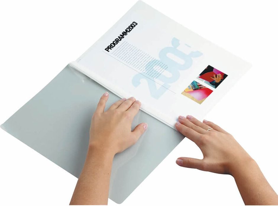 Buchbindemappen Durable Durabind 2250, A4, 3,0mm, farbige PVC-Folie, 1-30 Blatt, schwarz