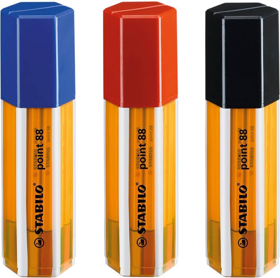 Fineliner STABILO point 88 Big point Box 8820-1, ca. 0,4mm, 20 sortierte Farben!