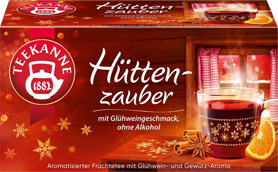 Tee Teekanne Wintertee Hüttenzauber 7319, Beuteltee, Pack 20 Beutel à 2,5g