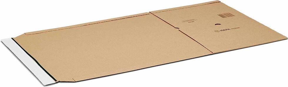 Universalverpackungen KBV-378, B4, Innenmaß: 378x295x80mm (LxBxH), variable
Höhe, B-Welle, braun, Pack 20 Stück