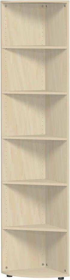 Aktenregal Geramöbel Flex S-346010, 40x216x40cm (BxHxT), 5 Fachböden, 6
Ordnerhöhen, ahorn