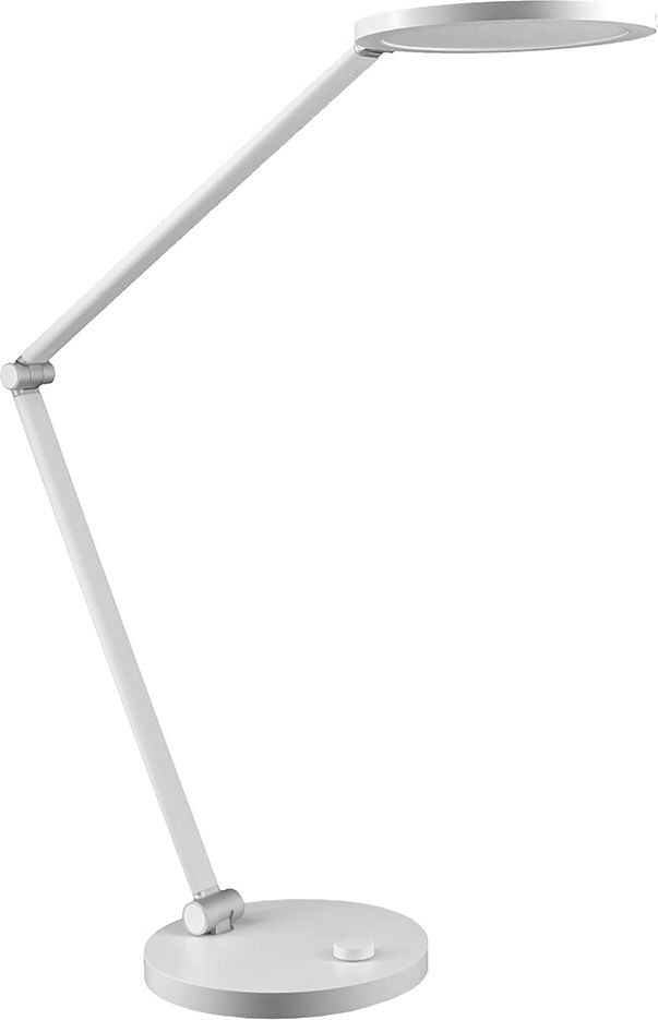 LED-Schreibtischleuchten Unilux OMEGA 400202315/400202316, 12 W, LED (neutralweiß), 166lm/W, dreifache Gelenkverbindung, Standfuß, weiß