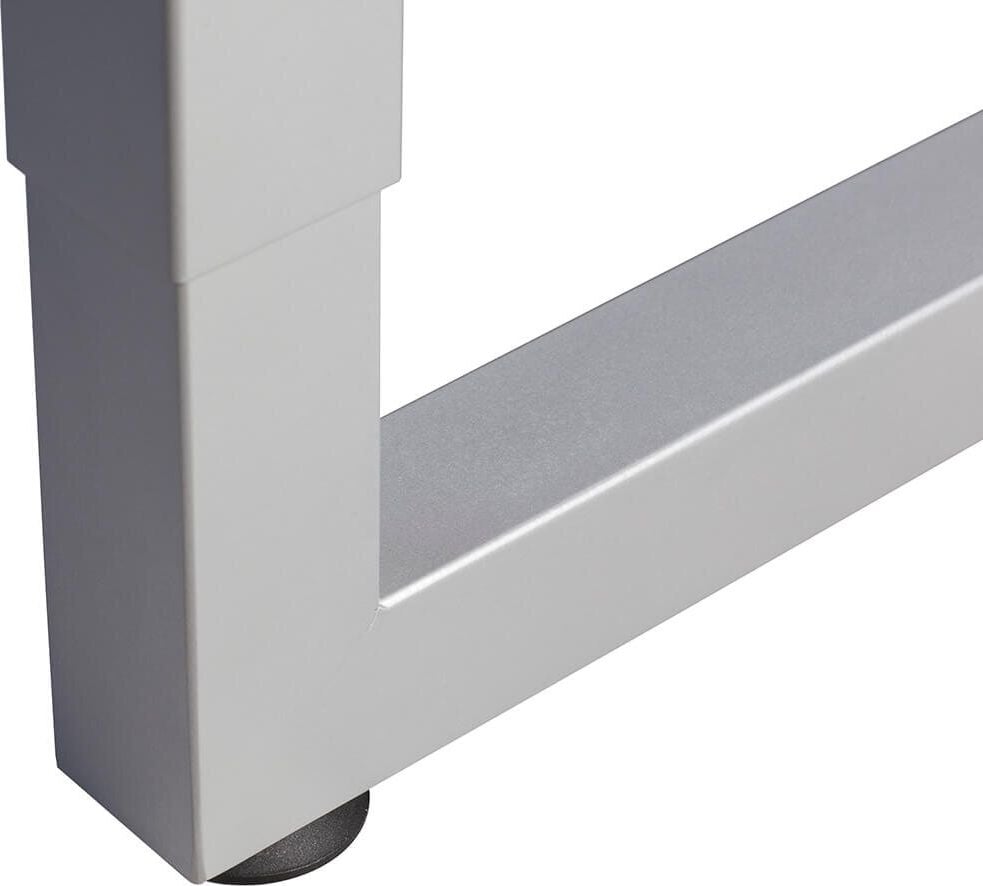 Winkelschreibtisch Hammerbacher RS82, 200x120cm (BxT), 65-85cm Höhe, 90 Grad
Winkel, O-Fußgestell eckig, weiß