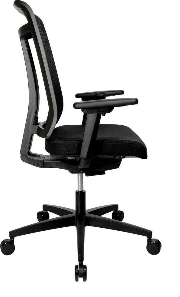 Bürodrehstuhl Wagner W7 Light, mit TW2 Armlehnen, Netzrückenlehne, Fußkreuz
Polyamid schwarz