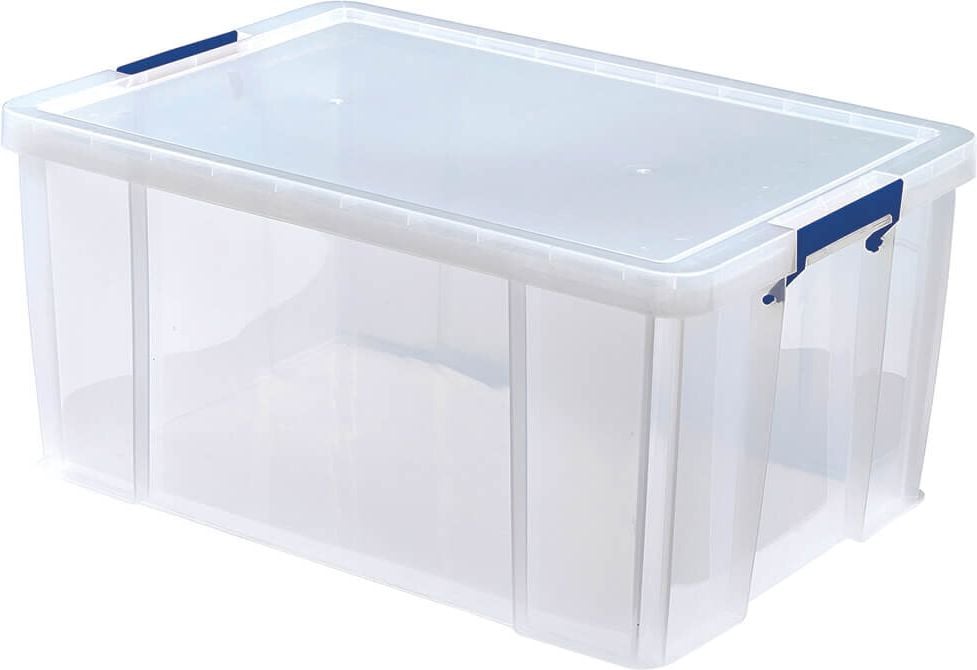 Aufbewahrungsboxen Fellowes Bankers Box ProStore 7731001, 70 Liter, Außenmaße: 660x450x320mm (BxTxH),
Kunststoff (PP), mit Deckel, transparent