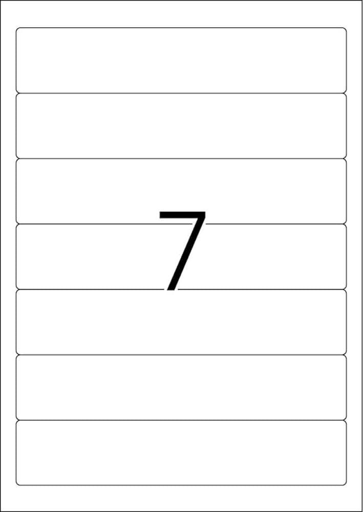 Rückenschilder Herma 10140 Ablösbare Ordneretiketten, schmal/kurz, 192x38mm, auf A4, weiß, Pack 100
Blatt/700 Stück