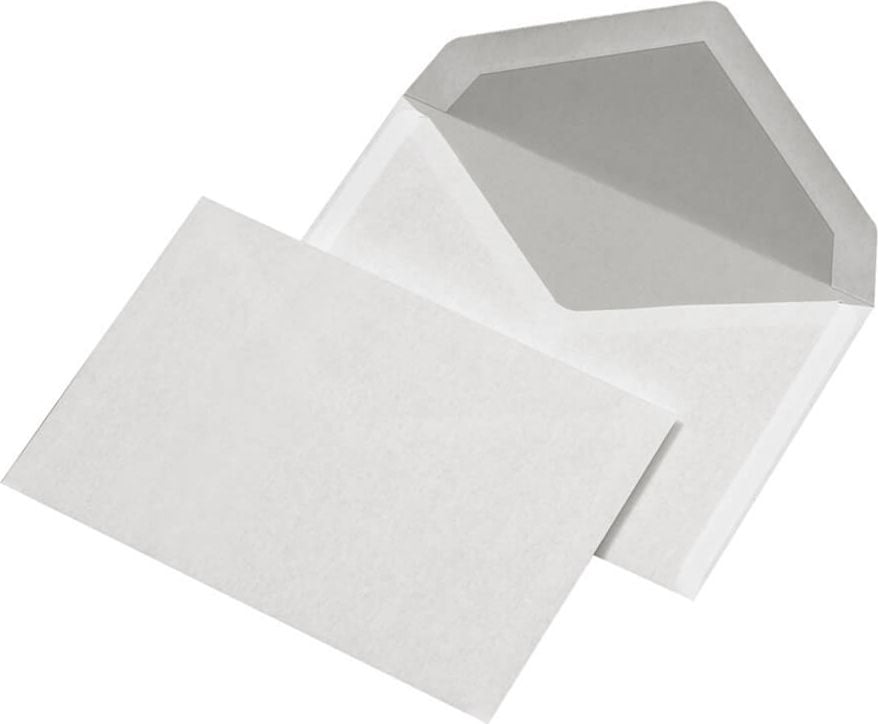 Briefumschläge C6, 114x162mm, weiß, gummiert, Pack 1000 Stück