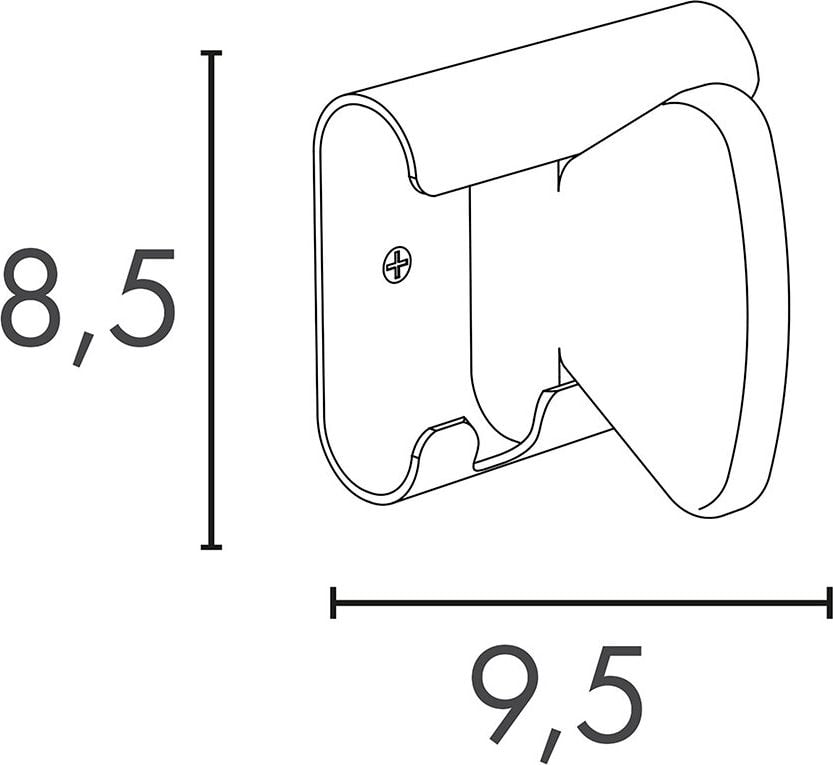 Garderobenhaken Unilux AURORA 400177894, 1 Haken, zur Wandmontage, buche/weiß, bis zu
5kg Tragkraft