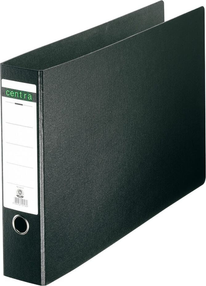 Ordner A3 quer Centra 210116, 74mm, Pappe, A3 quer, 7,4cm Rücken, Hartpappe RC, schwarz, schwarz