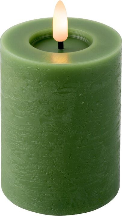 LED-Kerze LUMINEO, 7x11,2cm (DxH), Wachs, mit Timerfunktion,
warmweiß, grün