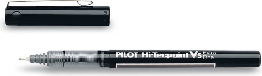 Tintenroller Pilot Hi-tecpoint V5 BX-V5 2227, 0,3mm, Gehäusefarbe=Schreibfarbe, schwarz