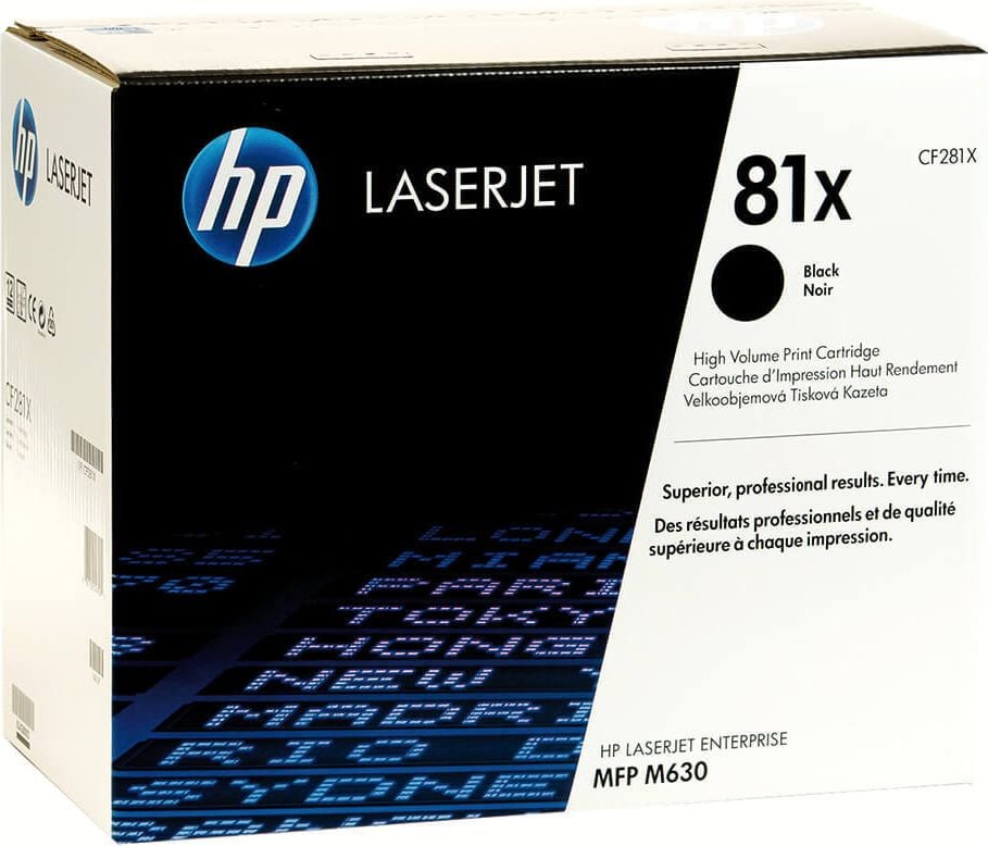 HP Lasertoner CF281X Nr. 81X, schwarz, 25.000 Seiten