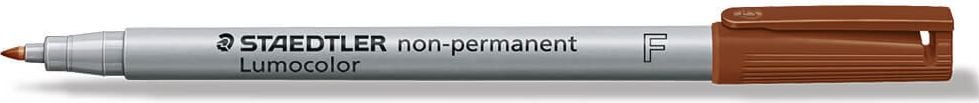Folienschreiber Staedtler Lumocolor non-permanent pen 316F, ca. 0,6mm, wasserlöslich, braun