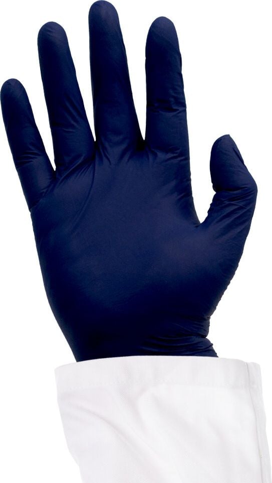Einweg-Handschuhe Detectamet, Nitril, Latex- und puderfrei, unsteril,
detektierbar, blau, Pack 100 Stück, Größe M