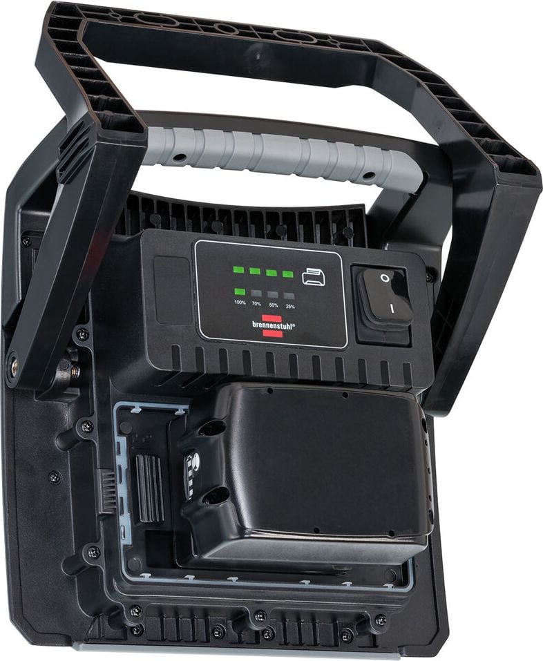LED-Baustrahler Brennenstuhl Professional Multi Battery, 40 Watt, 4500 Lumen, Standfuß, Tragegriff, 4 Schaltstufen, IP65, IK08, inkl. Einhell-Adapter, schwarz