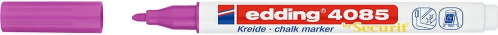 Kreidemarker Edding 4085 chalk marker, ca. 1-2mm, Rundspitze, rotviolett