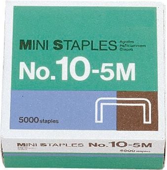Heftklammern Original MAX No. 10-5M, für Flachhefter 2000, Pack 5.000 Stück