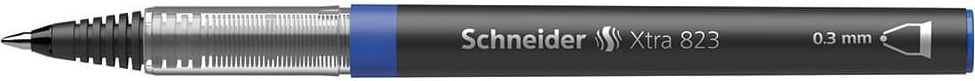 Tintenroller Schneider XTRA 823, ca. 0,3mm,
Edelstahlspitze, blau
