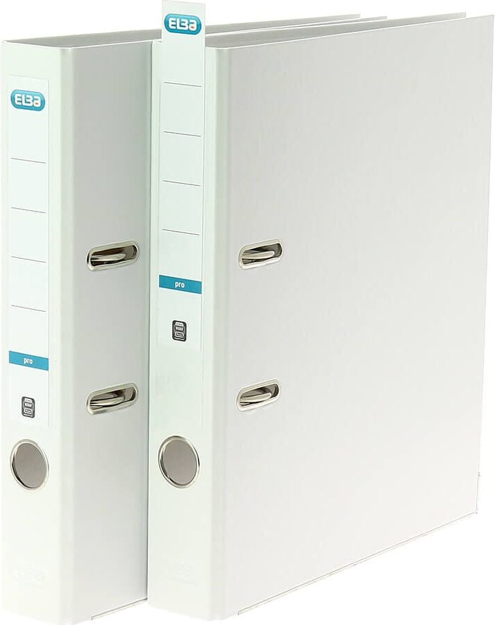 Ordner A4 Elba smart Pro 10453, 50mm, PP, A4, 5cm Rücken, PP-Folie, weiß